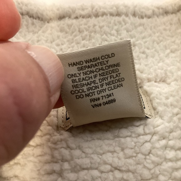 Women’s L.L. Bean Sweater Jacket Lambswool Sherpa Lined Women’s Size medium - Picture 9 of 13